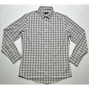 Mizzen + Main Leeward Collection Men’s Size Medium Trim Fit Plaid Button Shirt